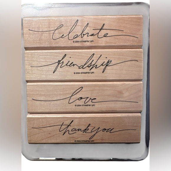 Stampin' Up! Four Retired Rubber Stamp Set All New - Picture 4 of 11